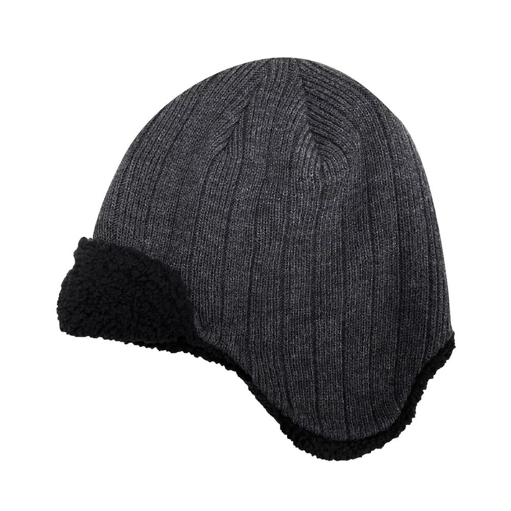 Isotoner Men's Gray Signature Cable Knit Peruvian Winter Hat One Size NWT